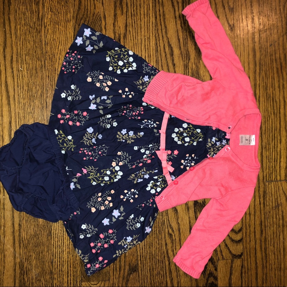 Carter’s Dress and Cardigan Set